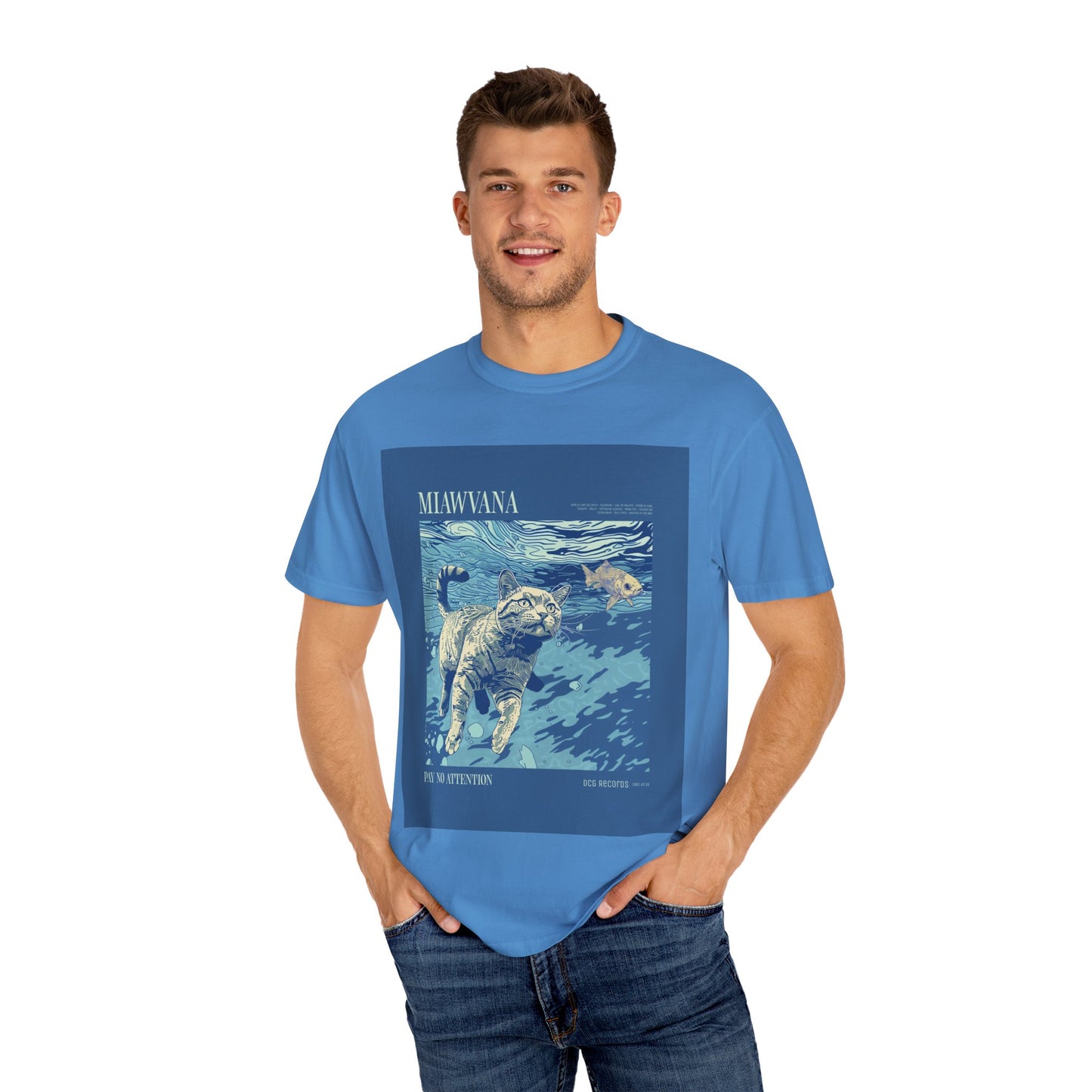 Fun Cat Illustration Unisex T-Shirt - Miawana Design