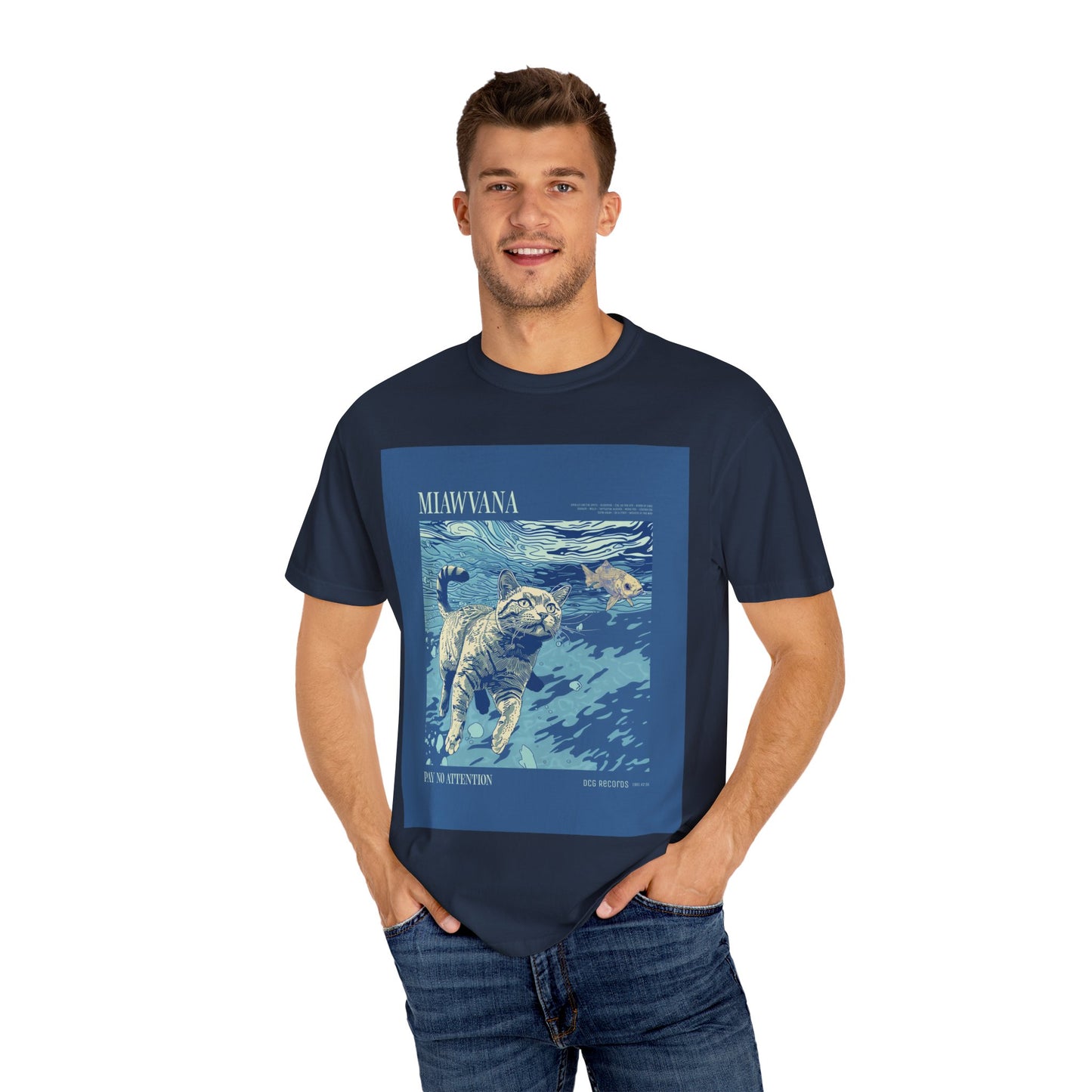 Fun Cat Illustration Unisex T-Shirt - Miawana Design