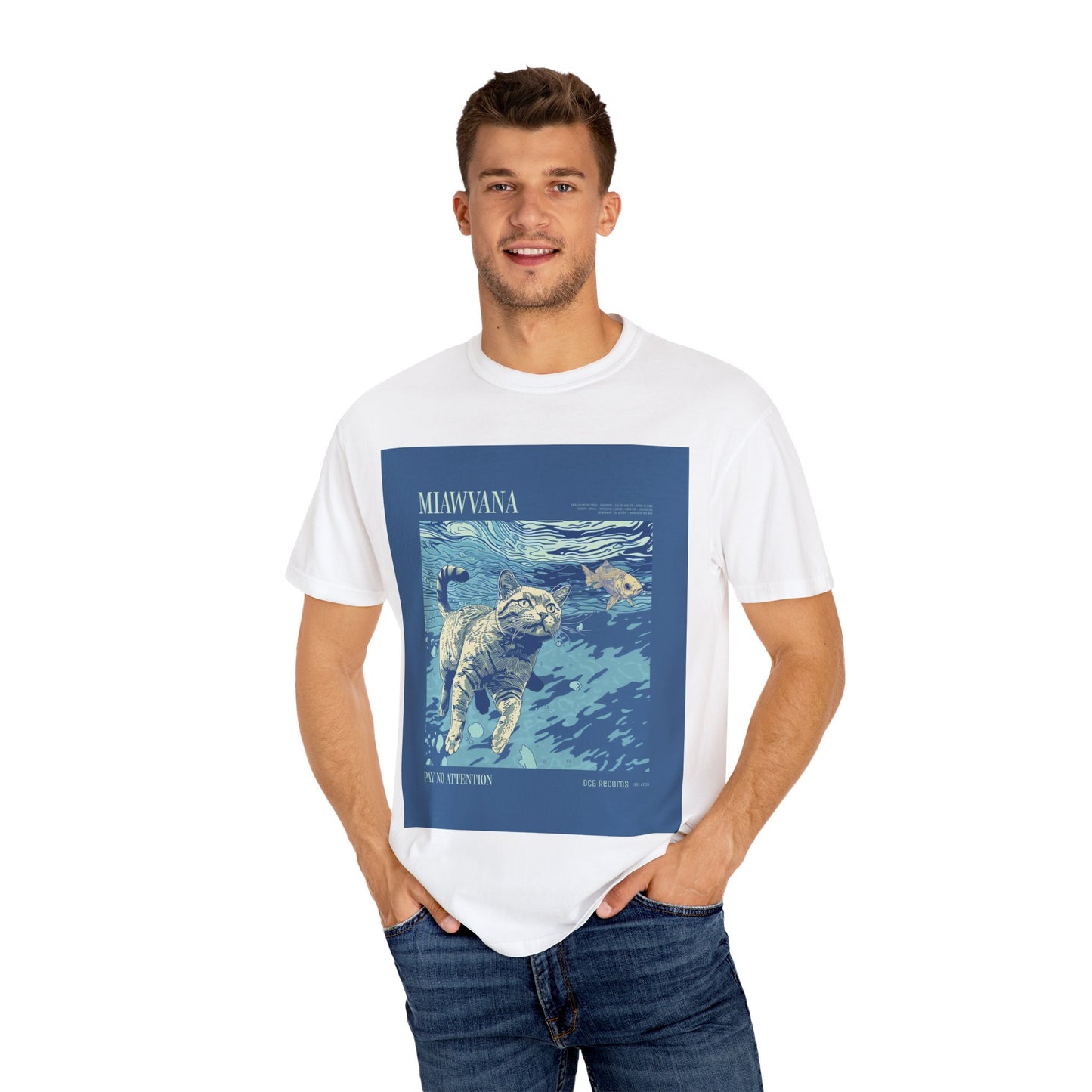 Fun Cat Illustration Unisex T-Shirt - Miawana Design